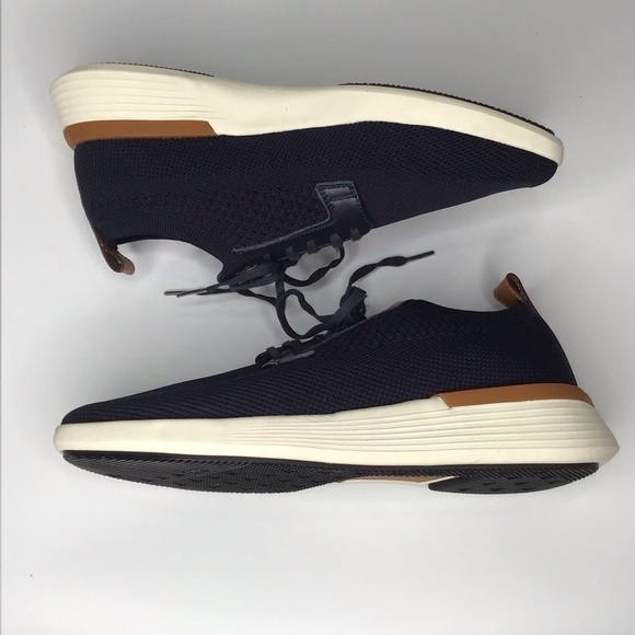 NWOT WOLF & SHEPARD SwiftKnit Derby Sneaker in Navy Size 8. - Picture 7 of 9